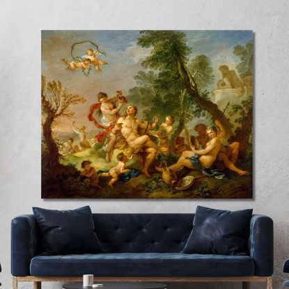 Baccanale Charles-Joseph Natoire cjn4 quadro stampato su tela