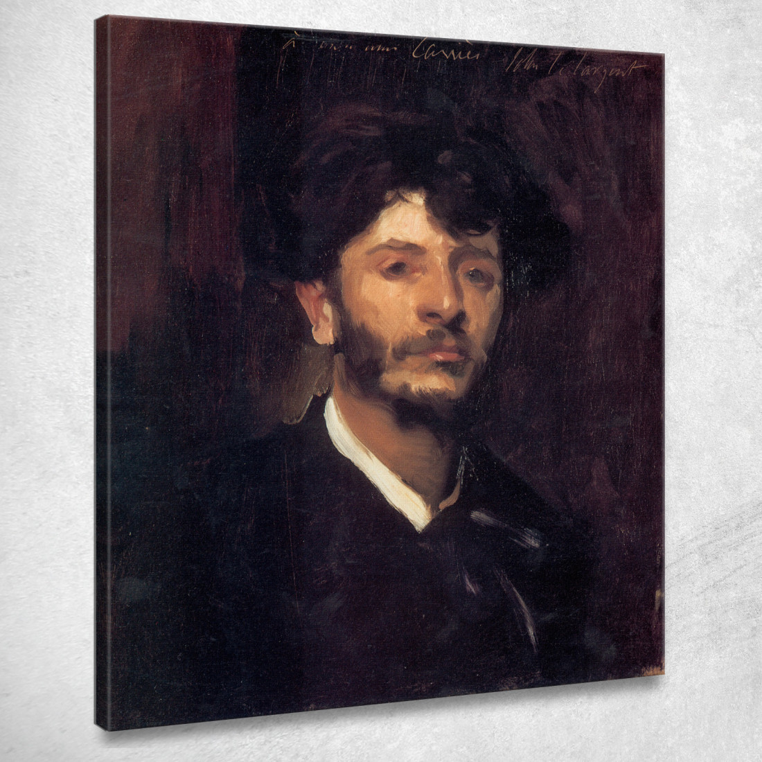 Ritratto Di Jean Joseph Marie Porta John Singer Sargent jss230 quadro stampato su tela Ritratto Di Jean Joseph Marie Porta John Singer Sargent jss230 quadro stampato su tela