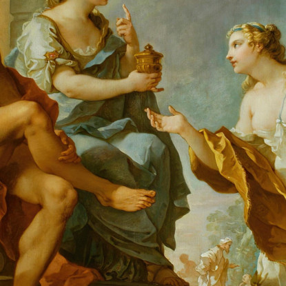 Psiche Che Ottiene L'Elisir Di Bellezza Da Proserpina Charles-Joseph Natoire cjn15 quadro stampato su tela