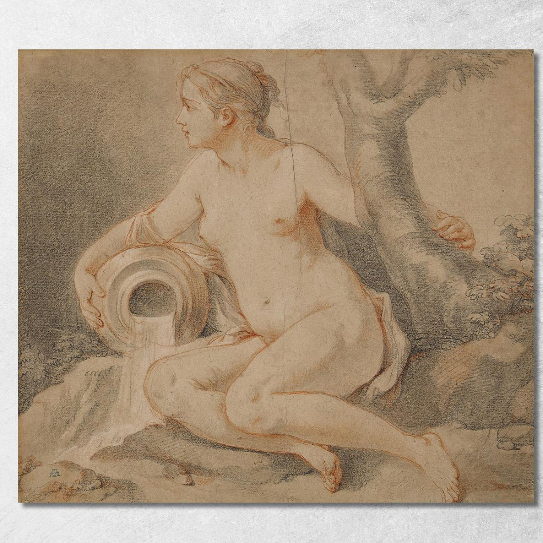 Studio Di Una Ninfa Charles-Joseph Natoire cjn22 quadro stampato su tela Studio Di Una Ninfa Charles-Joseph Natoire cjn22 quadro stampato su tela