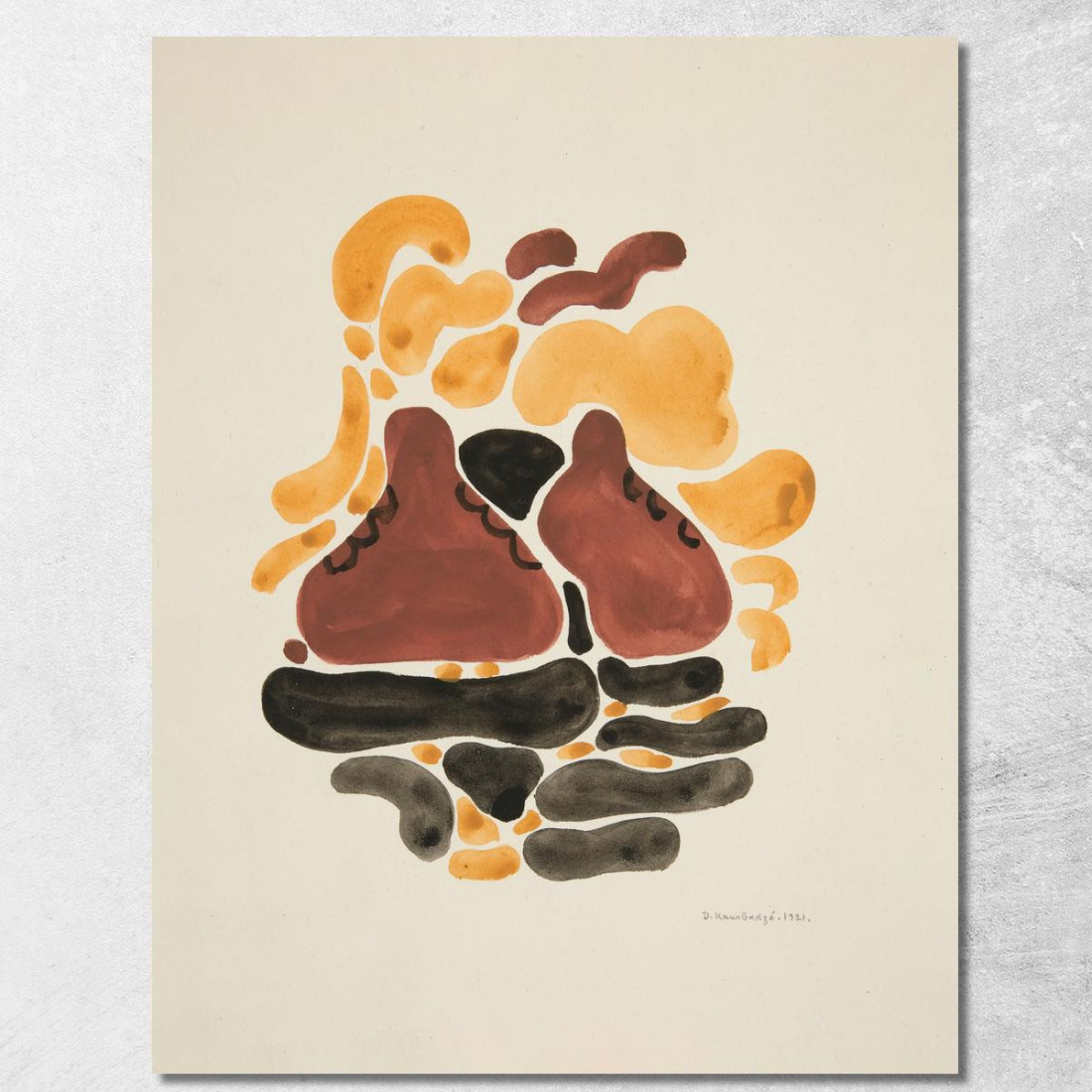 Astrazione Basata Su Forme Di Fiori Vi David Kakabadzé dkk4 quadro stampato su tela Astrazione Basata Su Forme Di Fiori Vi David Kakabadzé dkk4 quadro stampato su tela