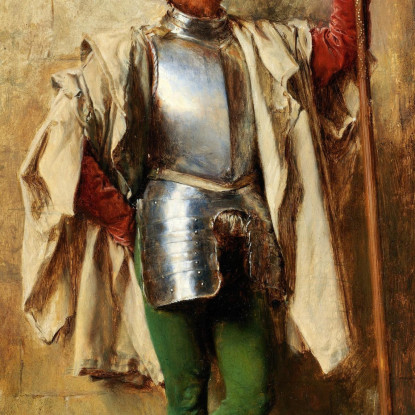 Una Guardia Ernest Meissonier ems4 quadro stampato su tela