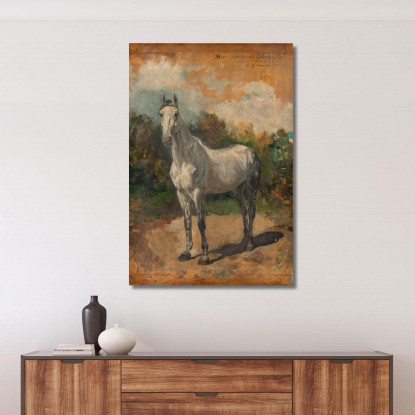Bachelier Cavallo Dell'Artista Ernest Meissonier ems10 quadro stampato su tela