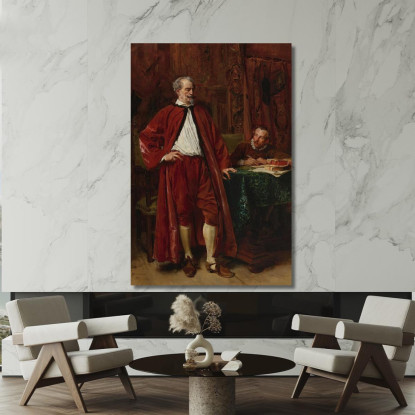 Diderot E Il Suo Scriba Ernest Meissonier ems16 quadro stampato su tela