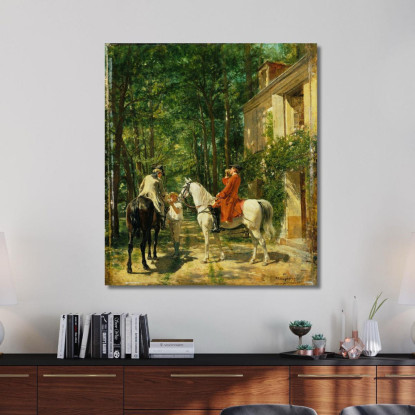 La Locanda Sul Ciglio Della Strada Ernest Meissonier ems39 quadro stampato su tela