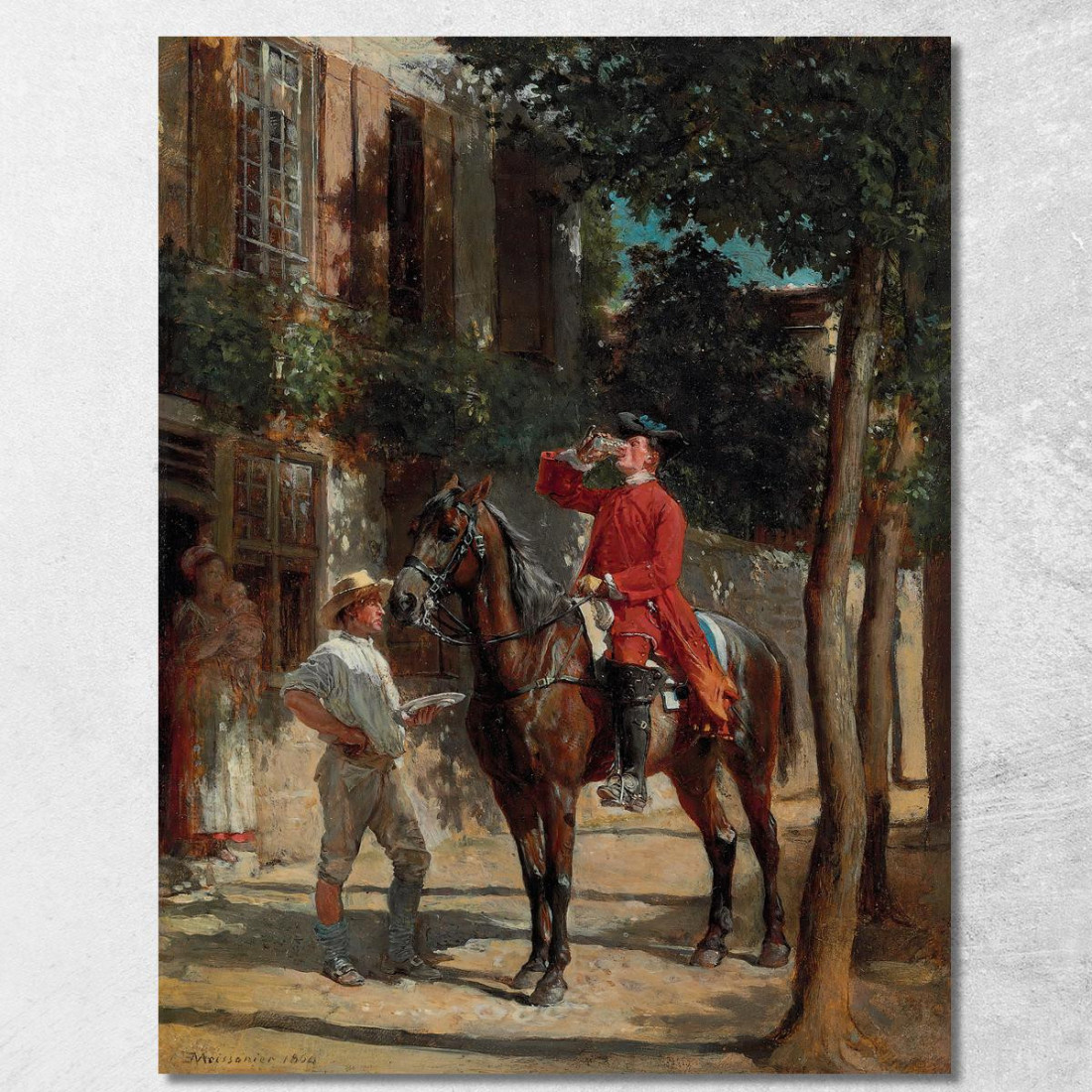 La Coppa Della Staffa Ernest Meissonier ems41 quadro stampato su tela La Coppa Della Staffa Ernest Meissonier ems41 quadro stampato su tela