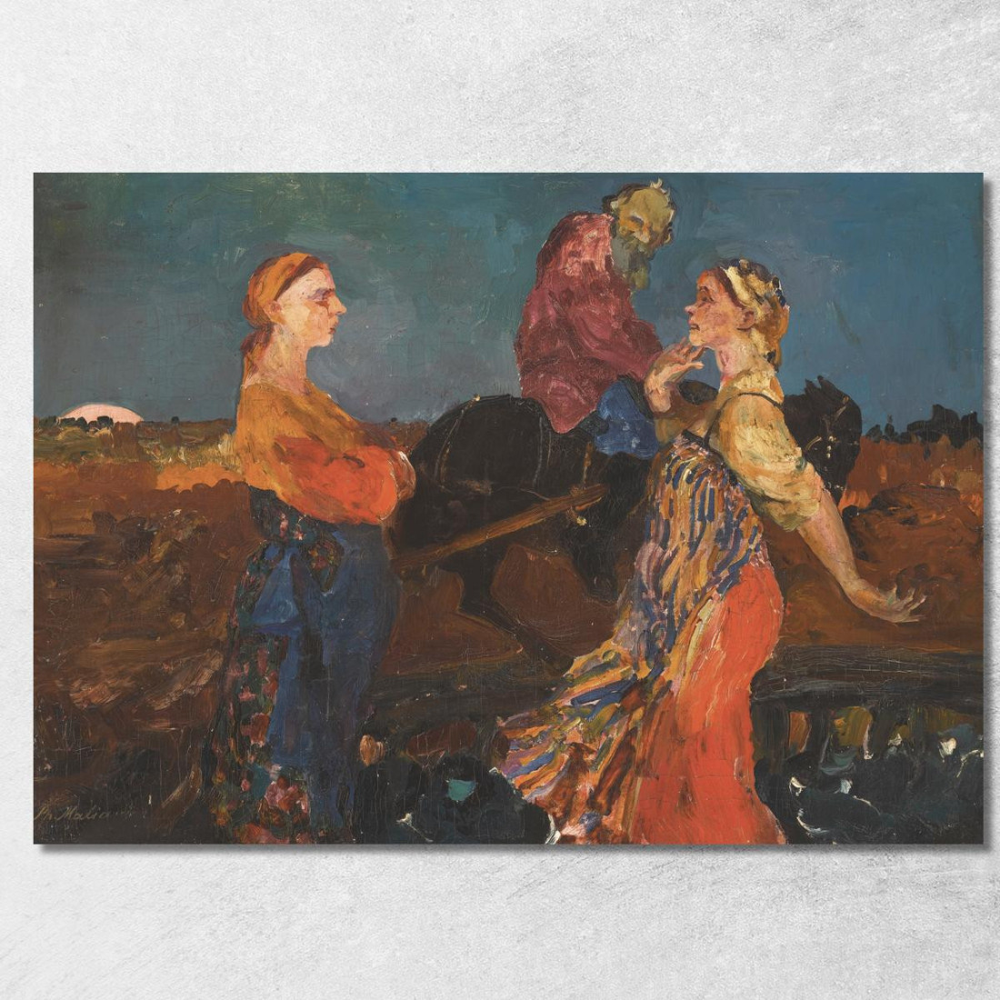 Vita In Campagna Filipp Malyavin fml7 quadro stampato su tela Vita In Campagna Filipp Malyavin fml7 quadro stampato su tela