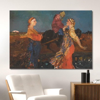 Vita In Campagna Filipp Malyavin fml7 quadro stampato su tela