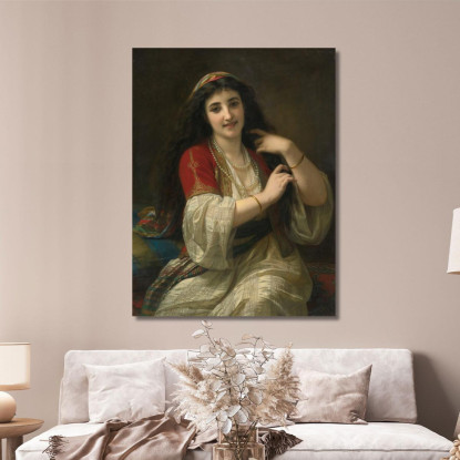 Una Bellezza Turca Hugues Merle hmr3 quadro stampato su tela
