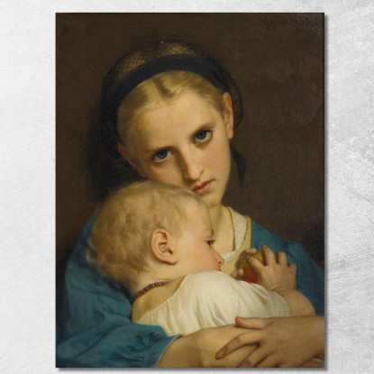 Affetto Hugues Merle hmr4 quadro stampato su tela
