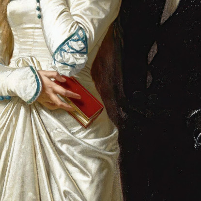 Amleto E Ofelia Hugues Merle hmr9 quadro stampato su tela
