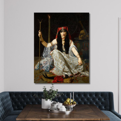 L'Incantatrice Hugues Merle hmr13 quadro stampato su tela
