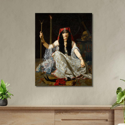 L'Incantatrice Hugues Merle hmr13 quadro stampato su tela