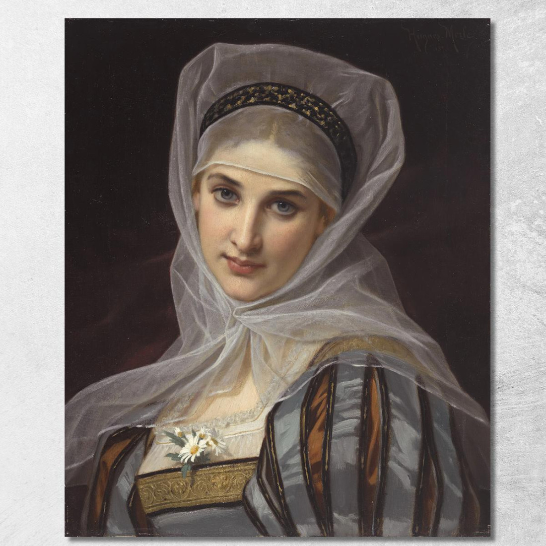 Margherita Hugues Merle hmr14 quadro stampato su tela