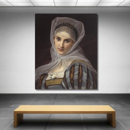 Margherita Hugues Merle hmr14 quadro stampato su tela