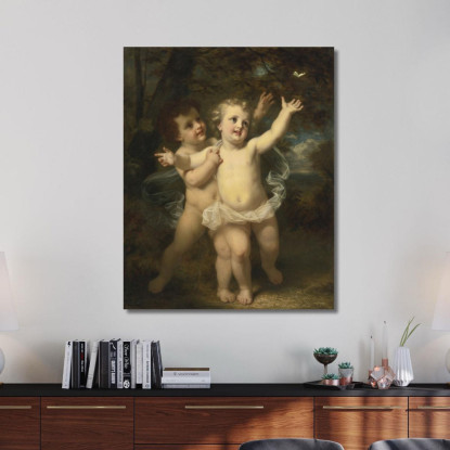 La Farfalla Hugues Merle hmr23 quadro stampato su tela