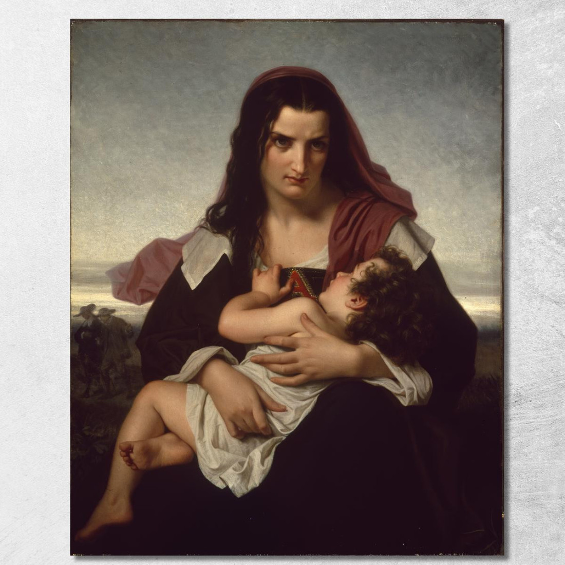 La Lettera Scarlatta Hugues Merle hmr27 quadro stampato su tela