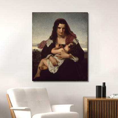 La Lettera Scarlatta Hugues Merle hmr27 quadro stampato su tela