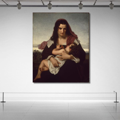 La Lettera Scarlatta Hugues Merle hmr27 quadro stampato su tela