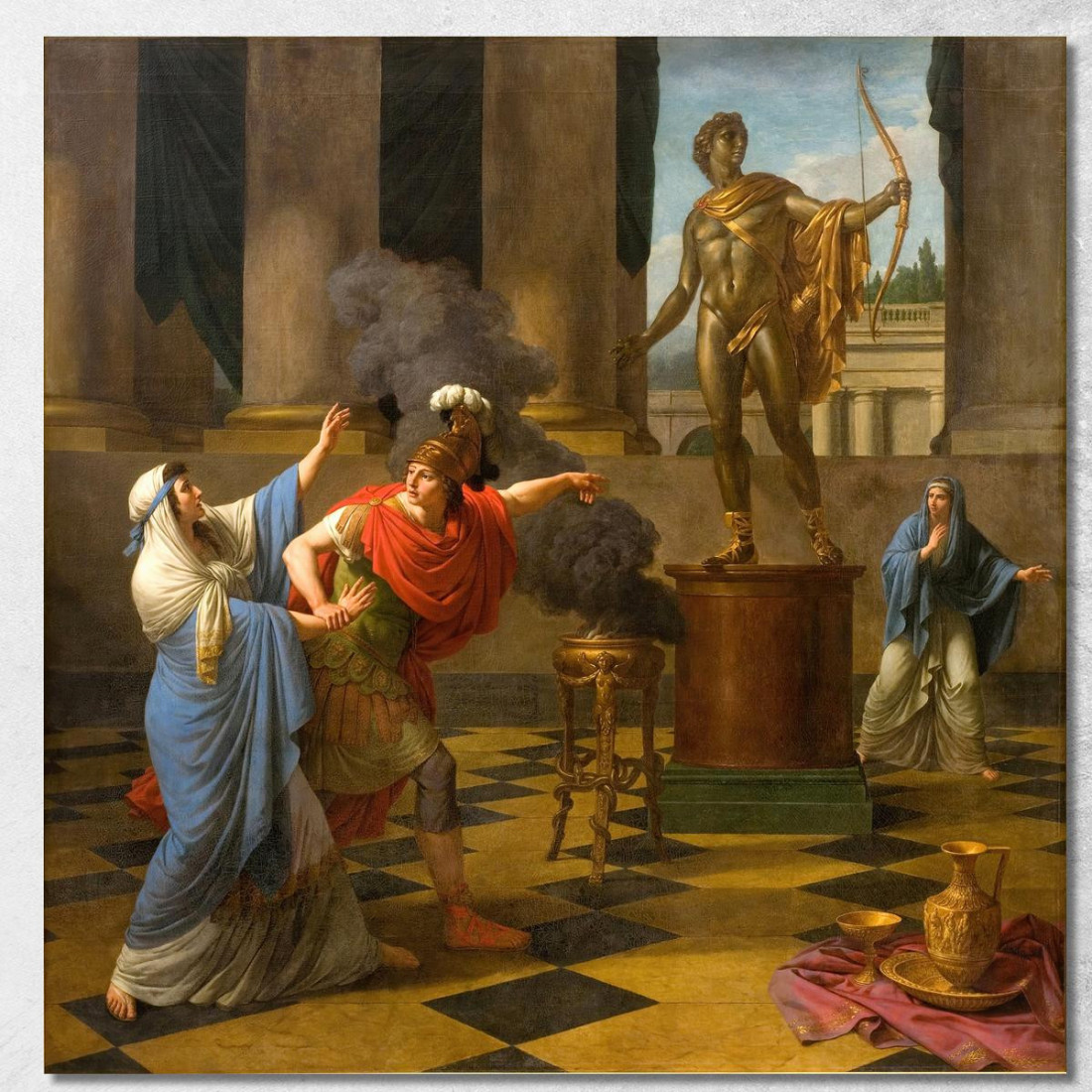 Alessandro Consulta L'Oracolo Di Apollo Louis-Jean-François Lagrenée ljf2 quadro stampato su tela Alessandro Consulta L'Oracolo Di Apollo Louis-Jean-François Lagrenée ljf2 quadro stampato su tela