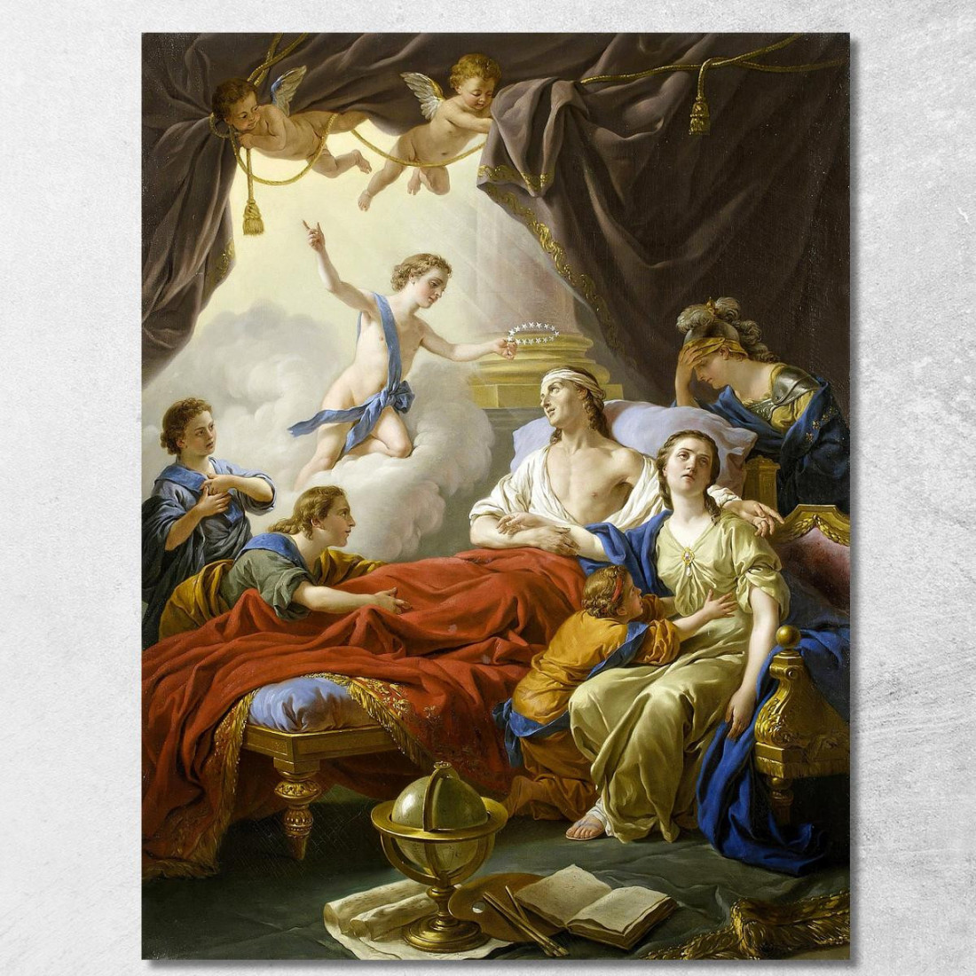 Allegoria Sulla Morte Del Delfino Louis-Jean-François Lagrenée ljf3 quadro stampato su tela Allegoria Sulla Morte Del Delfino Louis-Jean-François Lagrenée ljf3 quadro stampato su tela