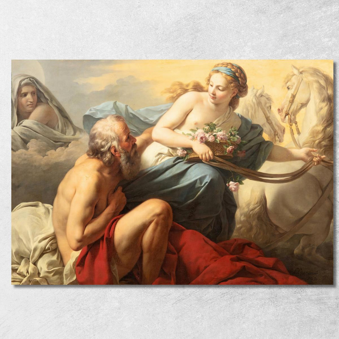 Aurora E Titono Louis-Jean-François Lagrenée ljf4 quadro stampato su tela Aurora E Titono Louis-Jean-François Lagrenée ljf4 quadro stampato su tela