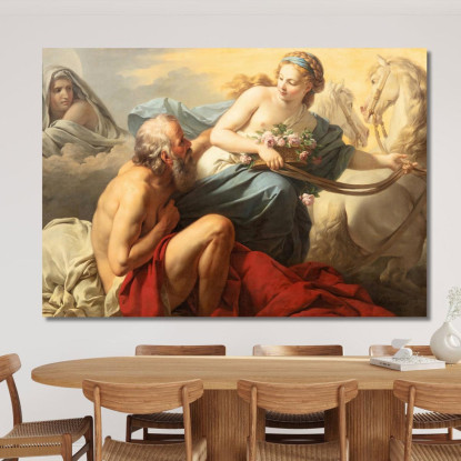 Aurora E Titono Louis-Jean-François Lagrenée ljf4 quadro stampato su tela