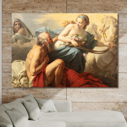 Aurora E Titono Louis-Jean-François Lagrenée ljf4 quadro stampato su tela