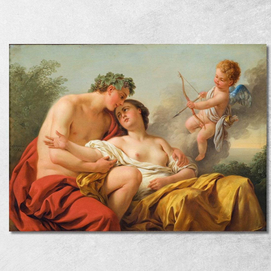 Bacco E Arianna Louis-Jean-François Lagrenée ljf5 quadro stampato su tela Bacco E Arianna Louis-Jean-François Lagrenée ljf5 quadro stampato su tela