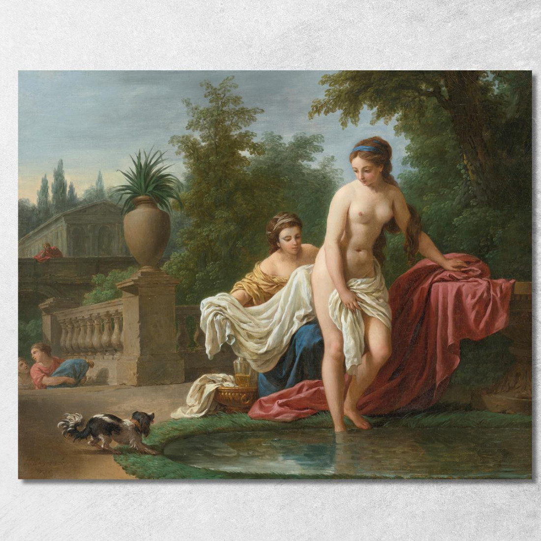 Davide E Betsabea Louis-Jean-François Lagrenée ljf8 quadro stampato su tela Davide E Betsabea Louis-Jean-François Lagrenée ljf8 quadro stampato su tela