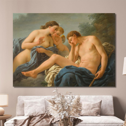 Diana Ed Endimione Louis-Jean-François Lagrenée ljf10 quadro stampato su tela