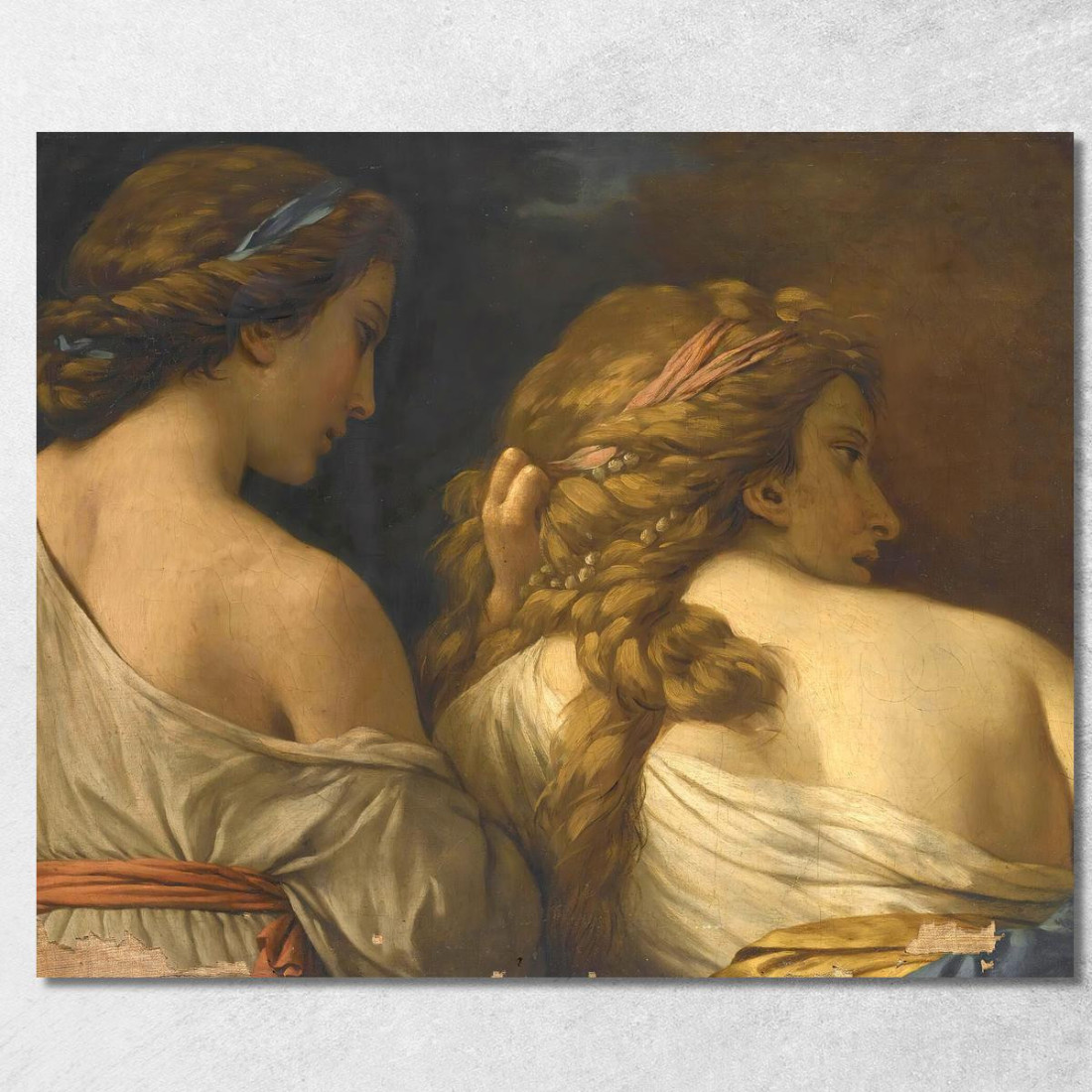 Due Ninfe Louis-Jean-François Lagrenée ljf25 quadro stampato su tela Due Ninfe Louis-Jean-François Lagrenée ljf25 quadro stampato su tela