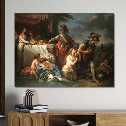 Ubaldo E Il Cavaliere Danese Louis-Jean-François Lagrenée ljf26 quadro stampato su tela