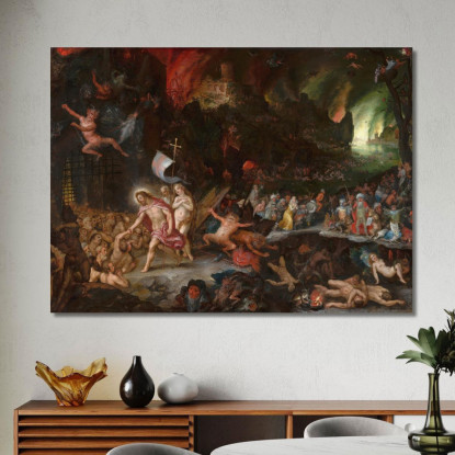 La Discesa Di Cristo Nel Limbo Jan Brueghel The Elder jbe11 quadro stampato su tela