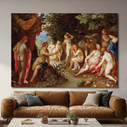 Diana E Callisto Jan Brueghel The Elder jbe13 quadro stampato su tela