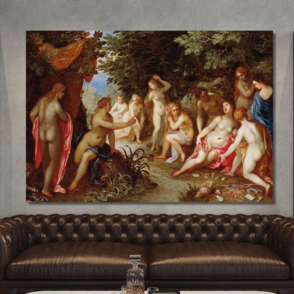 Diana E Callisto Jan Brueghel The Elder jbe13 quadro stampato su tela