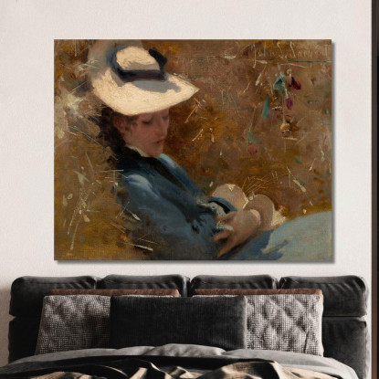 Riposare John Singer Sargent jss250 quadro stampato su tela