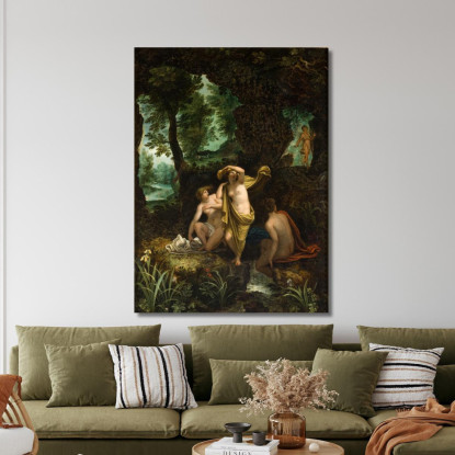 Paesaggio Con Diana E Atteone Jan Brueghel The Elder jbe19 quadro stampato su tela