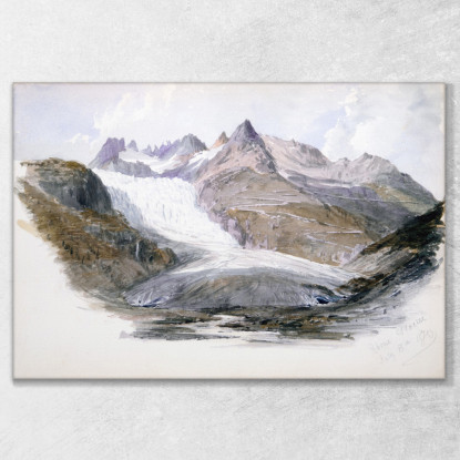 Ghiacciaio Del Rodano John Singer Sargent jss251 quadro stampato su tela