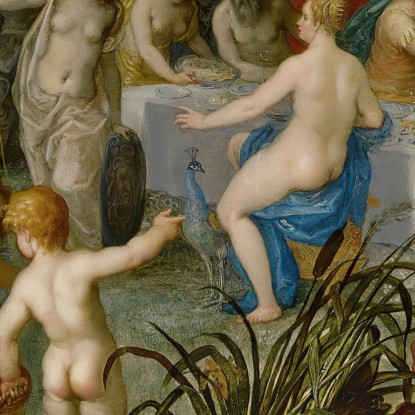 Paesaggio Con Le Nozze Di Peleo E Teti Jan Brueghel The Elder jbe24 quadro stampato su tela
