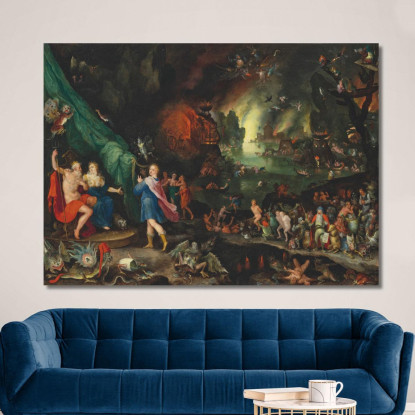 Orfeo Agli Inferi Jan Brueghel The Elder jbe30 quadro stampato su tela