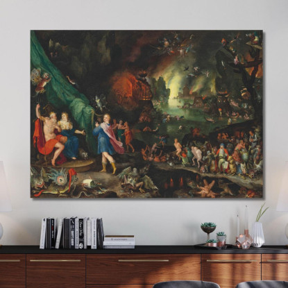 Orfeo Agli Inferi Jan Brueghel The Elder jbe30 quadro stampato su tela