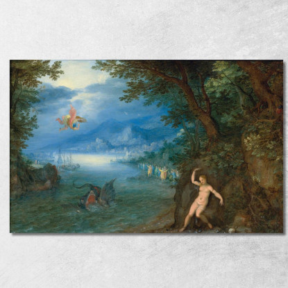 Perseo E Andromeda Jan Brueghel The Elder jbe31 quadro stampato su tela