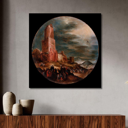 La Strada Per Il Golgota Jan Brueghel The Elder jbe35 quadro stampato su tela