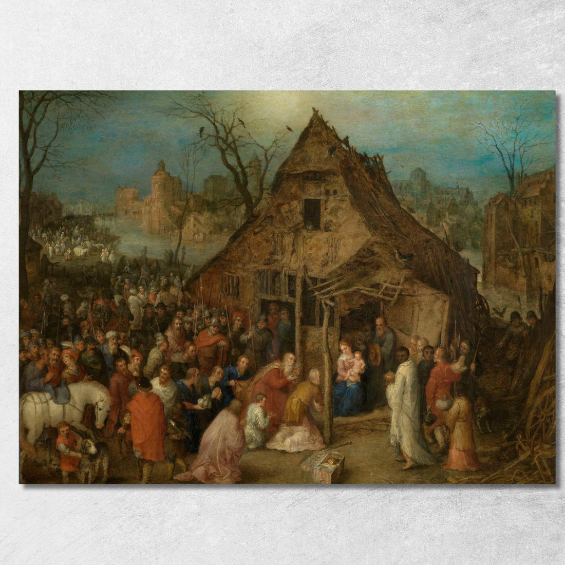 L'Adorazione Dei Magi Jan Brueghel The Elder jbe37 quadro stampato su tela L'Adorazione Dei Magi Jan Brueghel The Elder jbe37 quadro stampato su tela