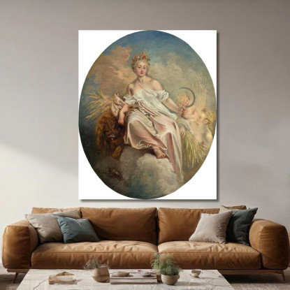 Cerere: Estate Jean-Antoine Watteau jaw4 quadro stampato su tela