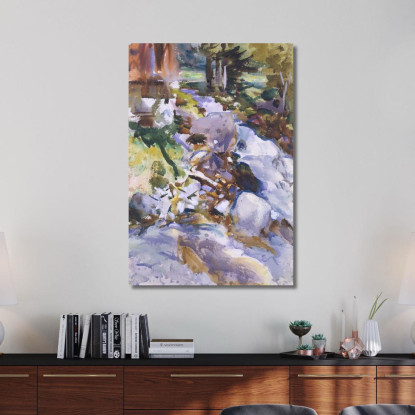 Ruscello Impetuoso John Singer Sargent jss259 quadro stampato su tela