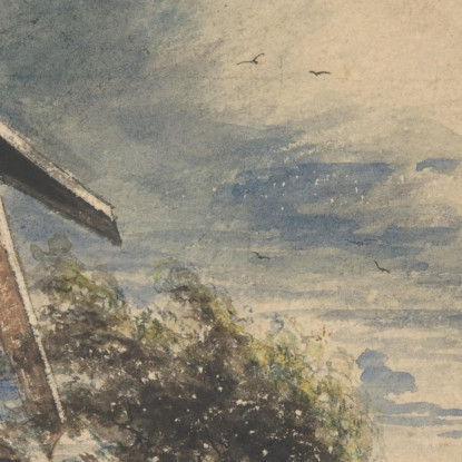 Un Mulino Vicino A Colchester John Constable jcn5 quadro stampato su tela