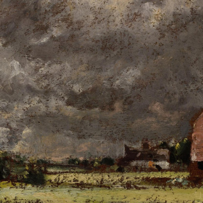 Una Vista Sulle Rive Del Fiume Stour John Constable jcn11 quadro stampato su tela