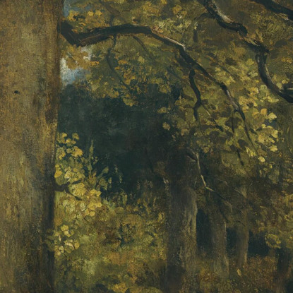 Una Giovane Ragazza In Un Paesaggio Boschivo John Constable jcn12 quadro stampato su tela
